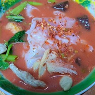 เมนูของร้าน ก๋วยเตี๋ยวเย็นตาโฟนายหัว สมอโพรง