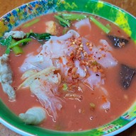 เมนูของร้าน ก๋วยเตี๋ยวเย็นตาโฟนายหัว สมอโพรง