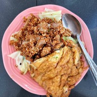 เมนูของร้าน เจ๊เล็กข้าวหมูทอด