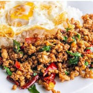 ร้านอู้หู..หมู หมูกรอบ เมนูข้าวผัดทอดสารพัด สาขาเดียว