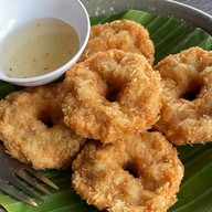 เมนูของร้าน เรือนไทยกุ้งเผา วัดเชิงเลน