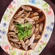 เมนูของร้าน ฉั่วเจียบฮวด ห่านพะโล้ท่าดินแดง ซอยท่าข้าม 24