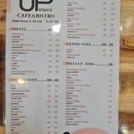 เมนู Upstairs Café & Bistro