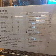 เมนู Beva Cafe and Coffee Roaster ตึกเพลินจิตเซ็นเตอร์