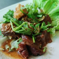 เมนูของร้าน ร้านก้อย กม. 25