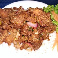 เมนูของร้าน คุณญาข้าวยำไก่แซ่บ