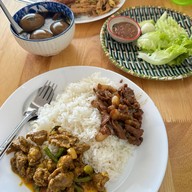 อาหารปักษ์ใต้ นครศรีธรรมราช ปั๊มปตท. ท่าใหม่อิ สันผักหวาน