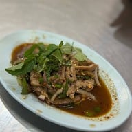 เมนูของร้าน ส้มตำป้าอิน วังหลัง