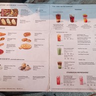 เมนู Starbucks ไอคอนสยาม ชั้น 7 เจ้าพระยา ริเวอร์ฟร้อนท์