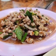 เมนูของร้าน ส้มตำเจ๊นงค์ริมน้ำวัดปริวาส ริมน้ำวัดปริวาส