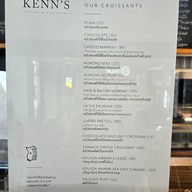 เมนู Kenn’s Coffee & Croissant นราธิวาสราชนครินทร์