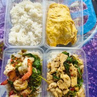 บอลราดหน้ายอดผัก&อาหารตามสั่ง