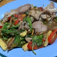 เมนูของร้าน ข้าวต้มจันทร์ อาหารตามสั่ง