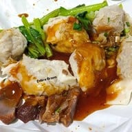 เมนูของร้าน บะหมี่จับกังขั้นเทพ  ตลาดบางประกอก