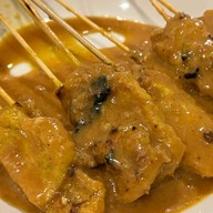 เมนูของร้าน สมพรหมูสะเต๊ะ หน้าตลาดบางแค