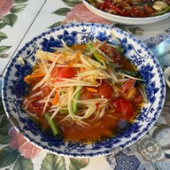 เมนูของร้าน ส้มตำปลาเผา