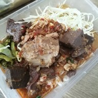 เมนูของร้าน ขนมเส้นหม้อดิน ลำพูน
