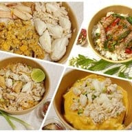 ทะเลบ้านเราซีฟู้ด ข้าวหน้าโคตรปู ข้าวไข่ข้นปู ข้าวคลุกพริกเกลือสูตรจันท์ กระเพราปู