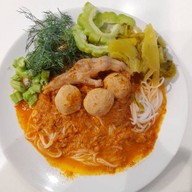 ขนมจีนน้ำยากะทิ เจ๊ณัฐ ขนมจีนน้ำยา เจ๊ณัฐ