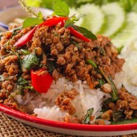 ข้าวไข่ข้นซอสสุกี้ ห่อหมกทะเลไข่ข้น ฟรีพริกน้ำปลา พริกน้ำปลาทำเองโคตรแซ่บ ข้าวเมนูอื่นก็มีนะคะ