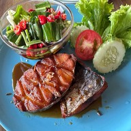 เมนูของร้าน ร้านอาหารบ้านป้านอม บ้านค่าย