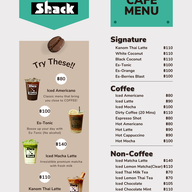 เมนู Slurp Shack The Roastery