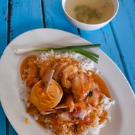 เมนูของร้าน แม่ช้อนข้าวหมูแดง