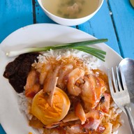 เมนูของร้าน แม่ช้อนข้าวหมูแดง