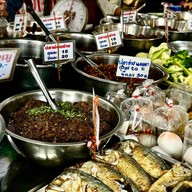 เมนูของร้าน สมภพ น้ำพริก ตลาดนัดสนามบินน้ำ (ตลาดนัดหน้าวัง)