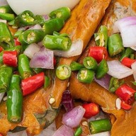 กะเพรา"ห่อหมกทะเลย่างเตาถ่านเจ้เล็ก"