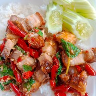 ครัว🌿กระเพราจุก👍⭐⭐😊🫶 มาบยางพร