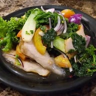 เมนูของร้าน ส้มตำหลังสวนบางปู
