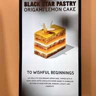 เมนูของร้าน Black Star Pastry Melbourne CBD