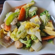 เมนูของร้าน เรือนไทยกุ้งเผา วัดเชิงเลน