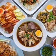 ข้าวหมูแดงหมูกรอบราชบุรี