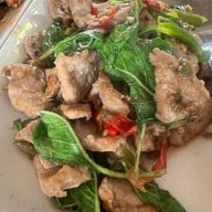 เมนูของร้าน อาหารบ้านริมคลอง