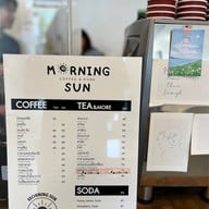 เมนูของร้าน Morning Sun Coffee & More