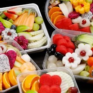 กระต่ายป่า ผลไม้ ปอก ปั่น  สายไหม ปอกปั่น  ผลไม้สด