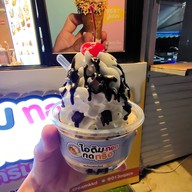 เมนูของร้าน ไอติมทอดกดกริ่ง