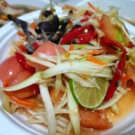 เมนูของร้าน แซ่บนัว คุณตุ๊ ส้มตำอุบลฯ ตลาดเมืองทอง(ติดร้านข้าวต้มซุ่ยฮ้อ)