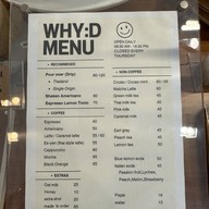 เมนู WhyD.cnx Coffee