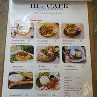 เมนู Hi-cafe' coffee and tea สาขา1