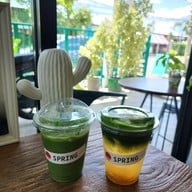 เมนูของร้าน Spring Matcha สะพานสูง