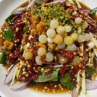 เมนูของร้าน เจริญแซ่บ พัทยา ยำ ส้มตำ อาหารอีสาน ซีฟู้ด พัทยา