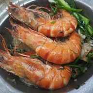 เมนูของร้าน สมศักดิ์ปูอบ ตลาดสดธนบุรี