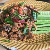 เมนูของร้าน บ้านฮอซอน ขนมจีนต้ม หม้อปลาร้า