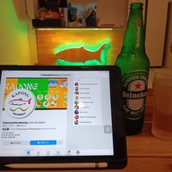 บรรยากาศ ร้านอาหาร กะพง หนามแดง (อาหารตามสั่ง เมนูเด็ด ผัดไทยกะพง หมี่กระเฉด กะพงคั่วพริกเกลือ กะพงลาบอิสาน แกงเหลืองกะพง ยอดมะพร้าว) Namdeang