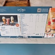 เมนู D’oro Coffee โรงพยาบาลสมุทรปราการ