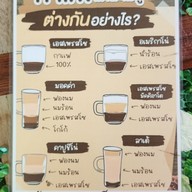 เมนู ร้านกาแฟสดทุ่งสิงห์