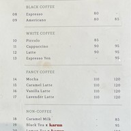 เมนูของร้าน Harvkind Cafe บางขุนเทียน